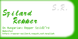 szilard repper business card